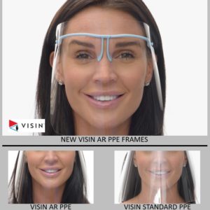 Visin PPE Anti Reflective Glasses Frames Face Shield V2